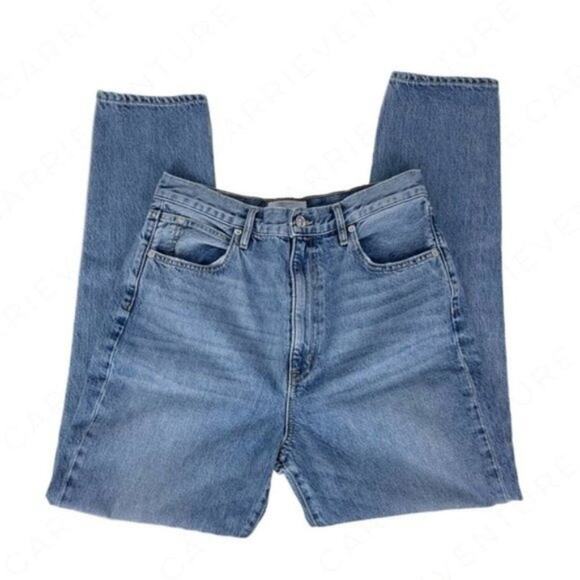 SLVRLAKE Beatnik High Rise Slim Fit Don’t Be Cruel Medium Wash Denim Blue Jeans